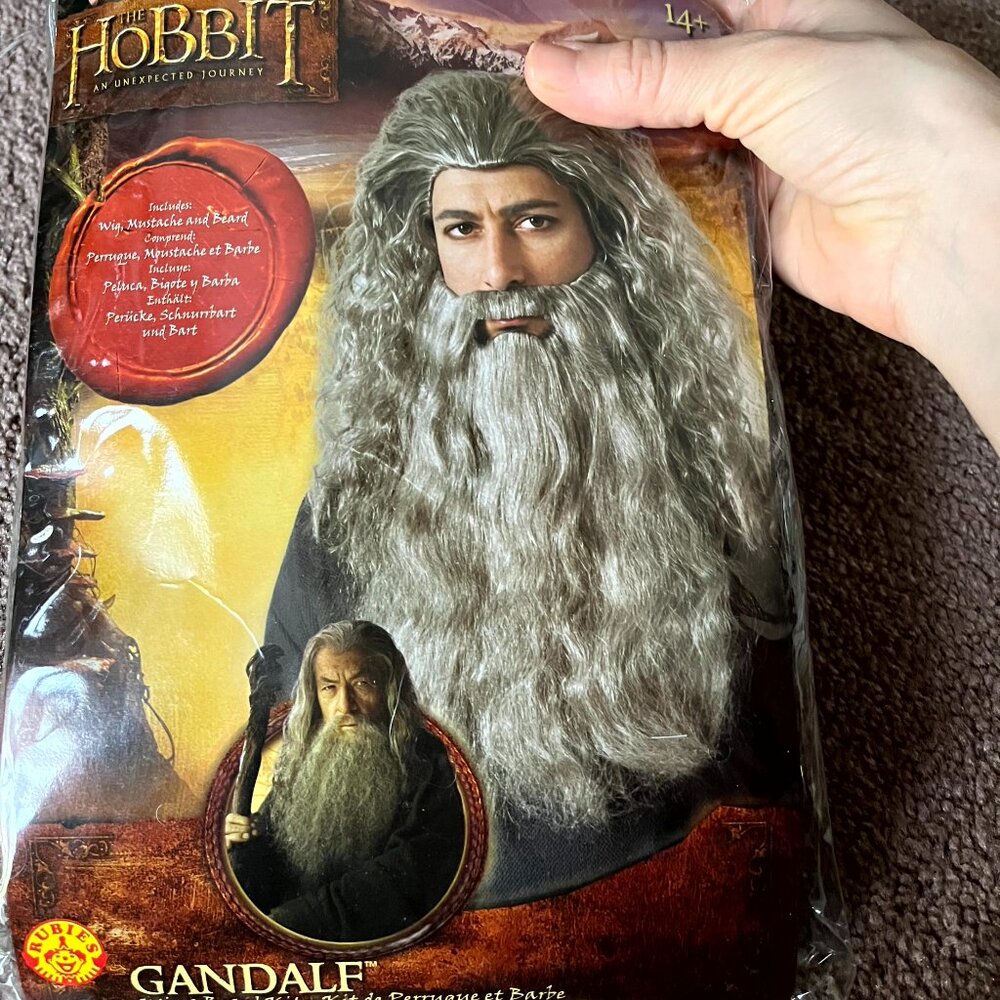 Gandalf Lord of the Ring Beard & Wig for Costume / Cosplay